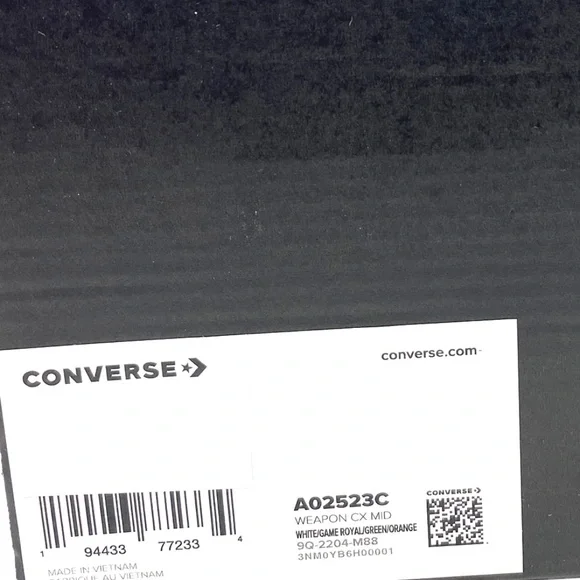 Converse Weapon CX High Top Multi White Leather Women's Size Sneakers A02523C - Picture 7 of 8